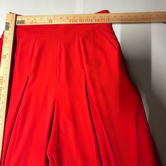 Ted Baker London women’s size 8 pleaded Katie culottes wide, leg, cropped pants - Picture 12 of 14